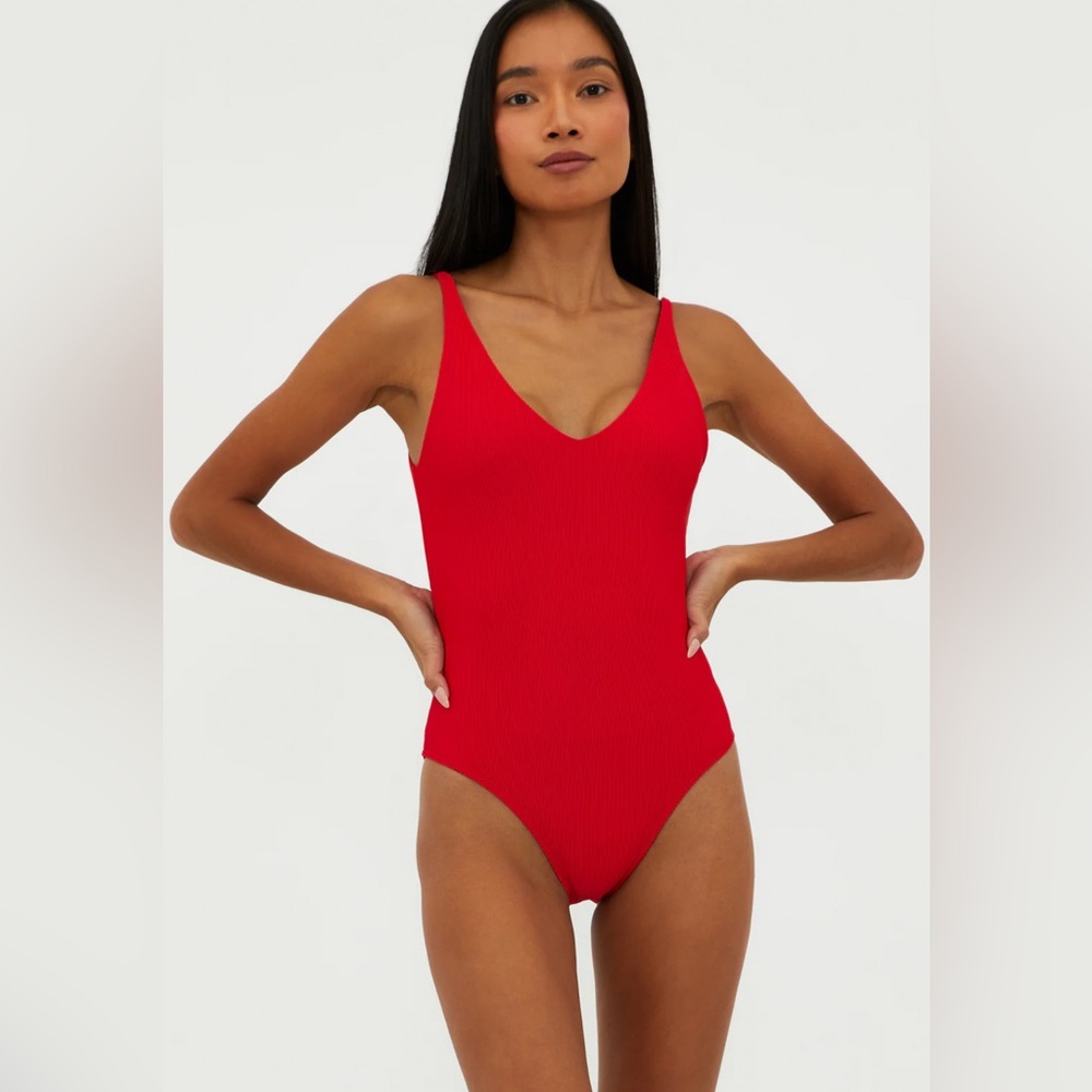 Beach Riot Reese Rib One-Piece Swimsuit - Picture 3 of 8